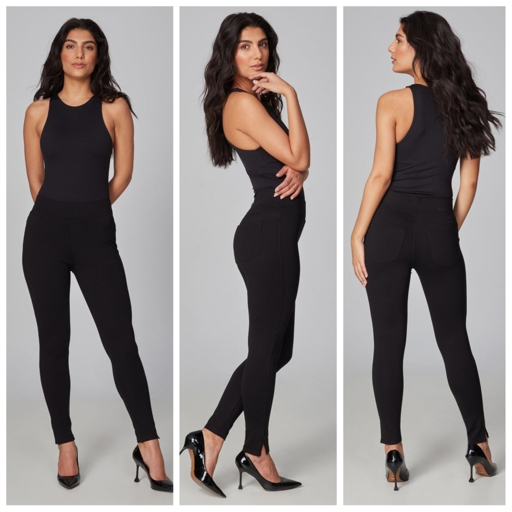 lola Black Skinny Ponte Pants